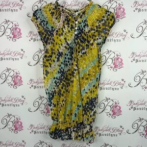 Tramp top long style dotted polka dot y2k buttons Multicolor Polka Dot Blouse